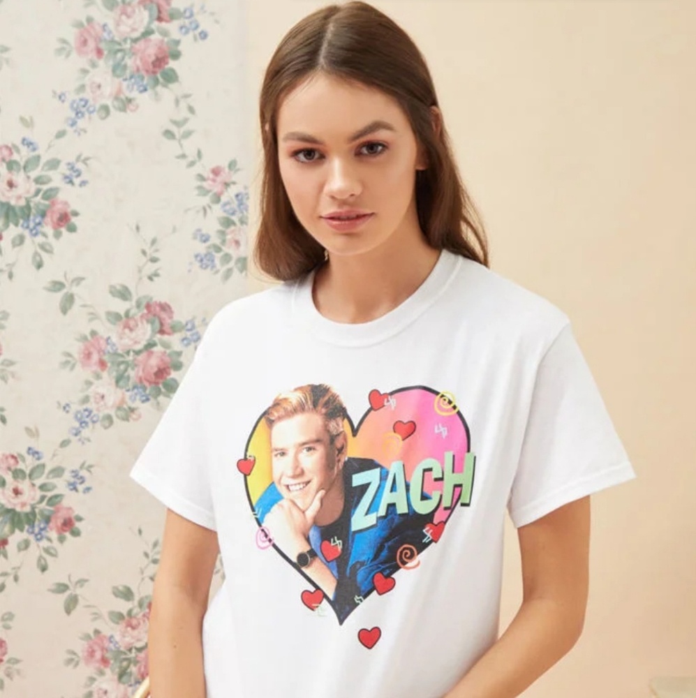 Saved By The Bell Zack Morris Heart Tee